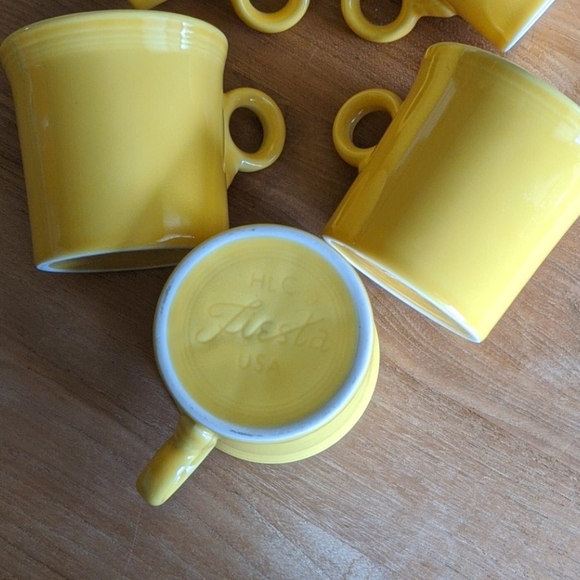 Yellow Fiesta Mugs - Picture 2 of 3